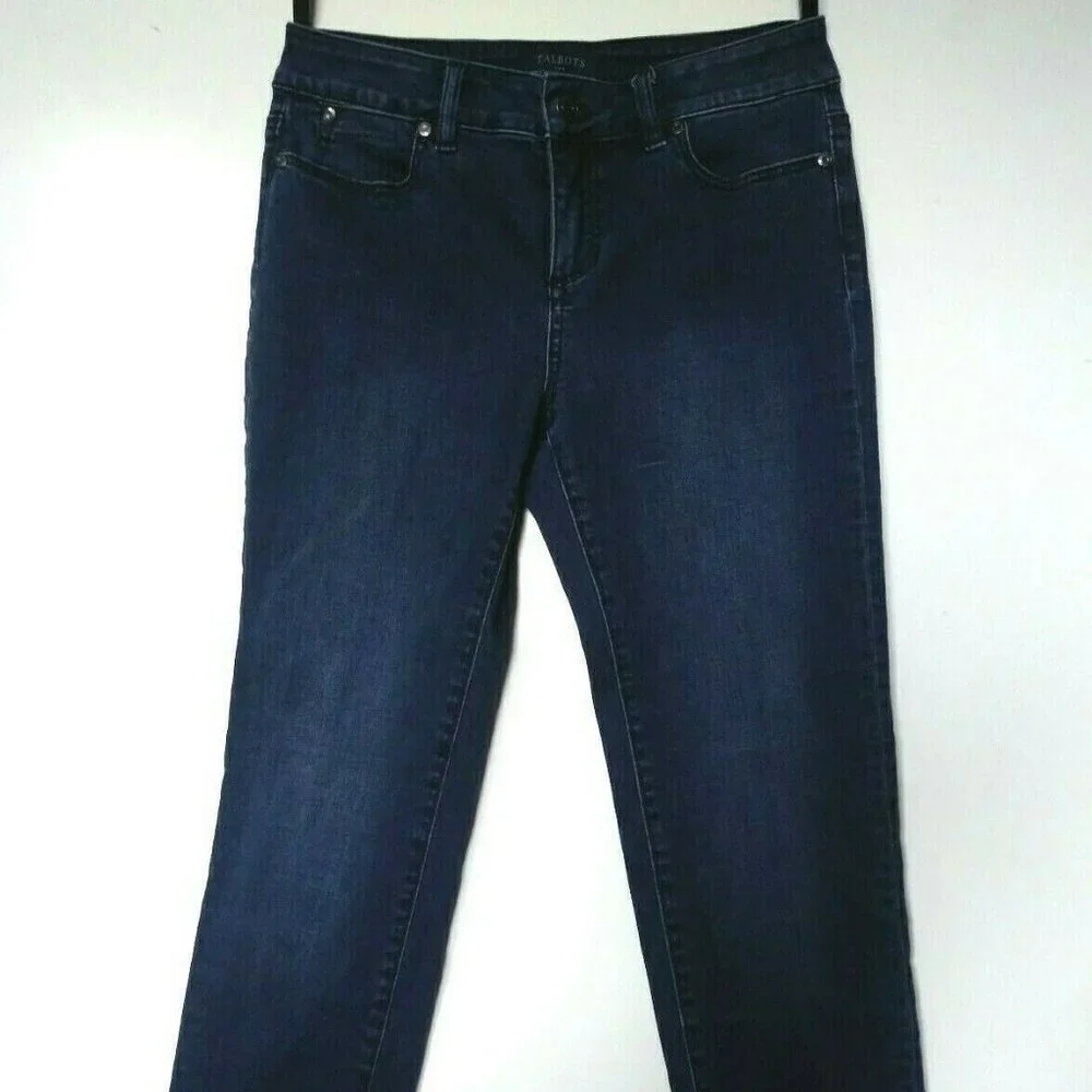 Talbots Jeans Dark Skinny stretch Simply Flatterin